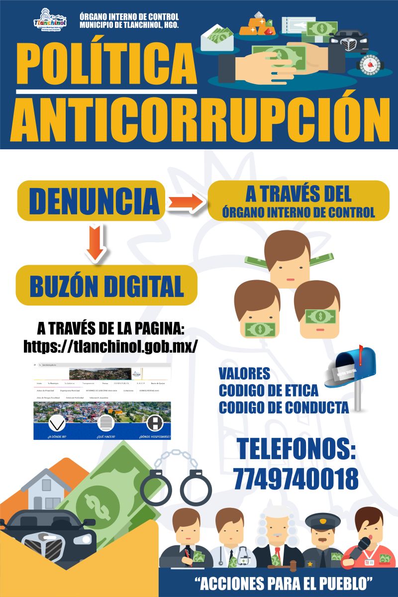 CARTEL DE POLÍTICA ANTICORRUPCIÓN TLANCHINOL